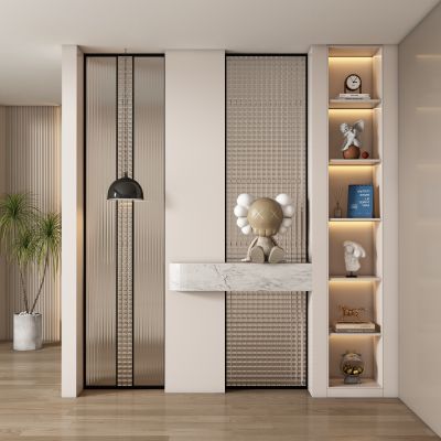 现代玄关过道 隔断