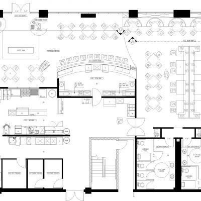 餐厅建筑详图项目