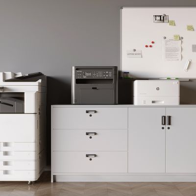 现代打印机 复印机 激光打印机 扫描仪 智能打印机 文件柜 展示白板