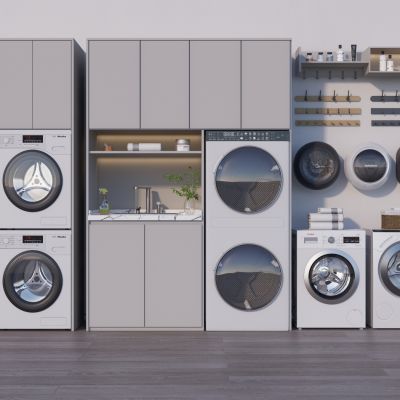 现代洗衣机滚筒洗衣机智能家电卫浴用品