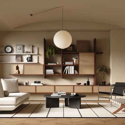 侘寂中古风客厅