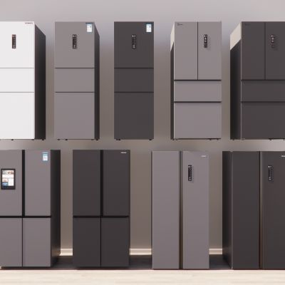 现代冰箱双开门冰箱双门冰箱三开门冰箱对开冰箱四门冰箱智能家电家用电器