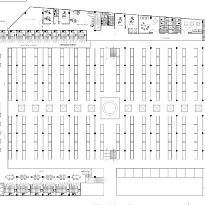 大型菜市场 商场超市 食品市场Cad图纸