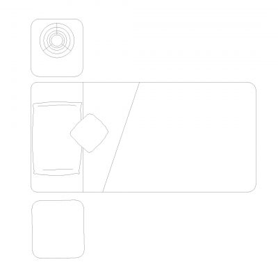 卧室平面图单人床