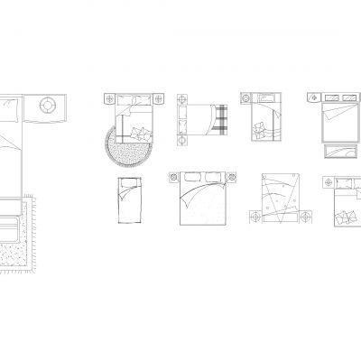 家具床系列Cad模块