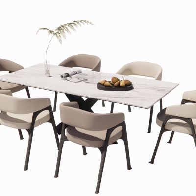 现代餐桌椅组合折叠餐桌原木桌椅餐桌摆件