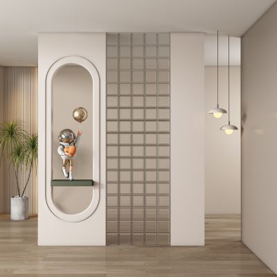 现代玄关过道 隔断