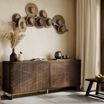 侘寂中古玄关柜 中式玄关柜 餐边柜 装饰柜 边柜 饰品摆件