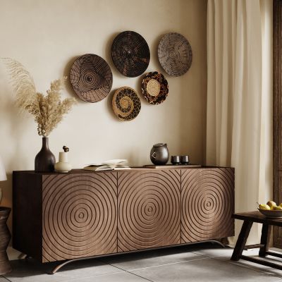 侘寂中古玄关柜 中式玄关柜 餐边柜 装饰柜 边柜 饰品摆件