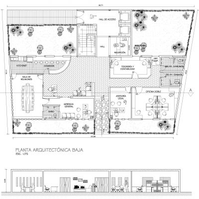 办公建筑项目图纸Dwg
