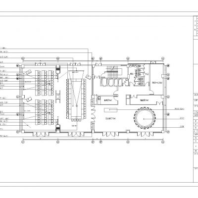 10套会议室CAD平面图
