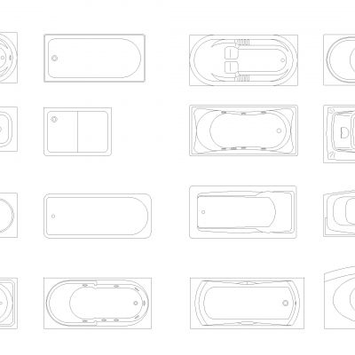 浴缸Cad块Dwg