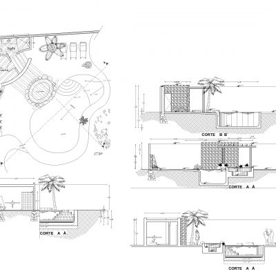 游泳池和按摩浴缸详图