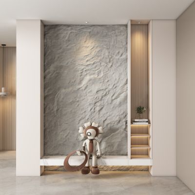 现代玄关过道 隔断