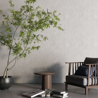 新中式单人沙发