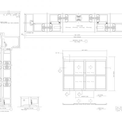 自动滑动门图纸