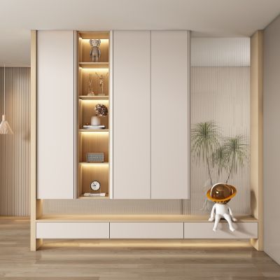 现代玄关过道 隔断