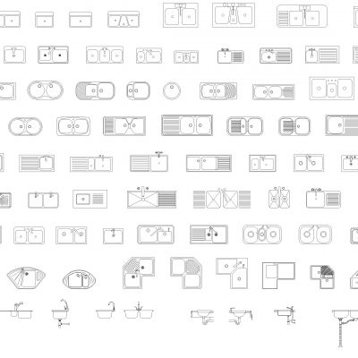 厨房水槽Cad块Dwg