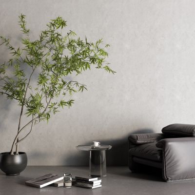 现代黑色皮革沙发 单人沙发 玻璃茶几