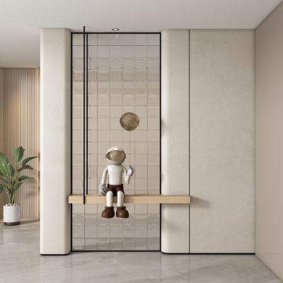 现代玄关过道 隔断