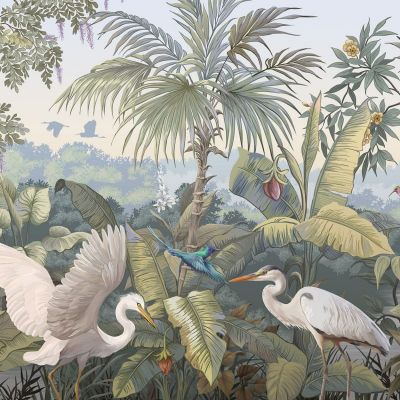 花纹壁纸 墙布 植物画