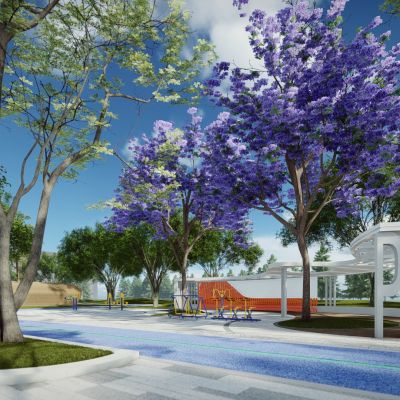 现代城市户外运动体育公园 现代城市中心运动广场 现代全民运动中心