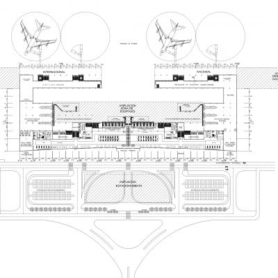 飞机航站楼平面