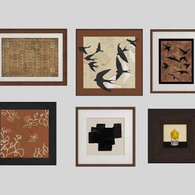 现代中古风装饰画