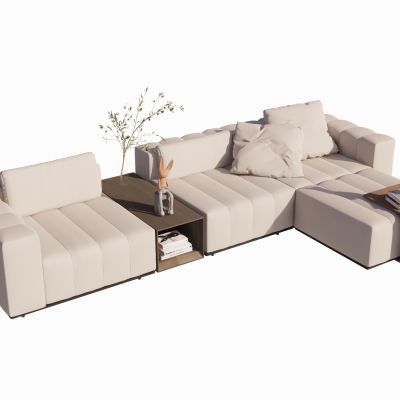 现代沙发布艺沙发直角沙发异形沙发多人沙发