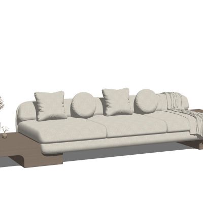 现代沙发布艺沙发长条沙发多人沙发