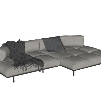 现代多人沙发弧形沙发异形沙发皮沙发