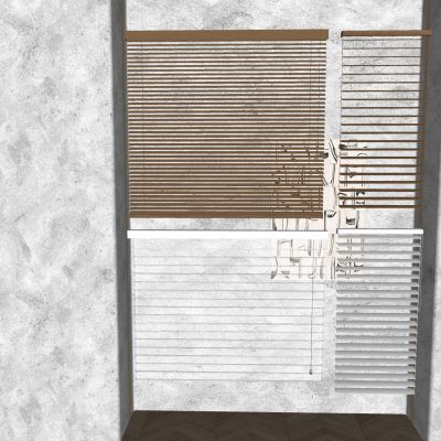 现代奶油风百叶帘 侘寂中古风百叶窗帘 香格里拉窗帘 卷帘 装饰挂画