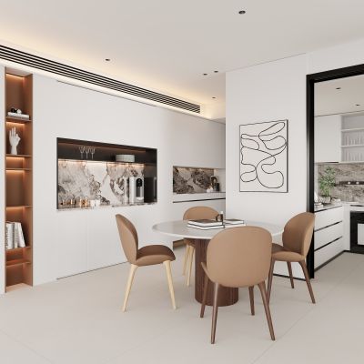 现代餐厅 餐边柜鞋柜 餐桌椅 酒柜  餐桌