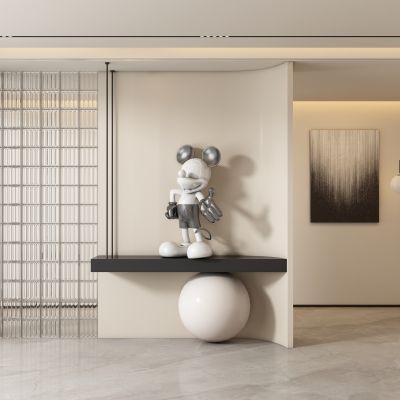 现代玄关过道 隔断