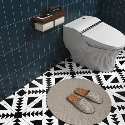 抽纸盒 马桶 拖鞋