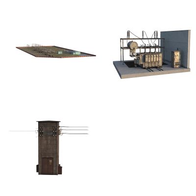 变电站 电厂 高压电 工业设备