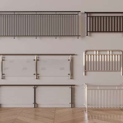 现代不锈钢栏杆 铁艺护栏围栏 玻璃护栏栏杆 楼梯护栏