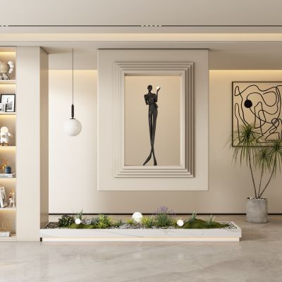 现代玄关过道 隔断