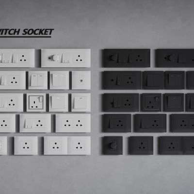 现代开关 开关插座组合 智能开关面板