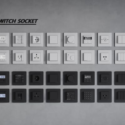 现代开关 开关插座组合 智能开关面板