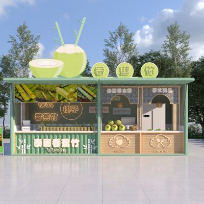 现代东南亚泰国香蕉竹集装箱