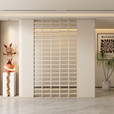 现代玄关过道 隔断