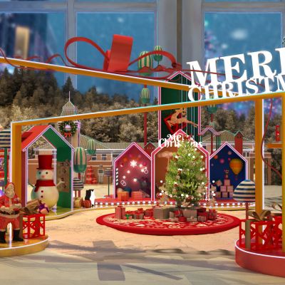 现代圣诞美陈布景