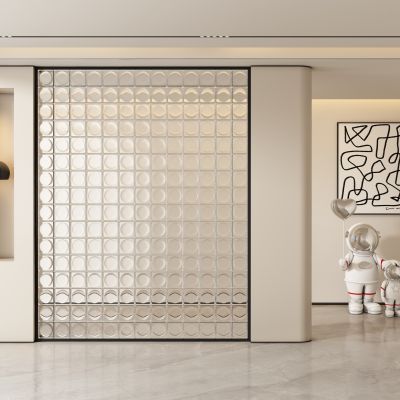 现代玄关过道 隔断