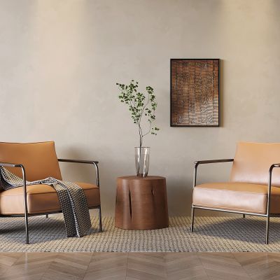 现代意式极简休闲椅 创意铁艺沙发 复古工业风单人沙发 轻奢沙发椅