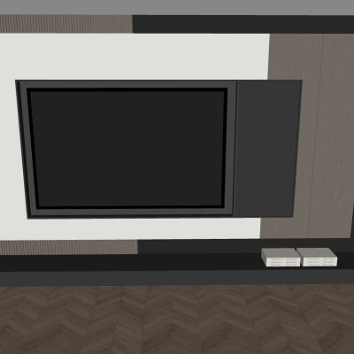 现代电视背景墙 电视墙 内嵌电视背景墙