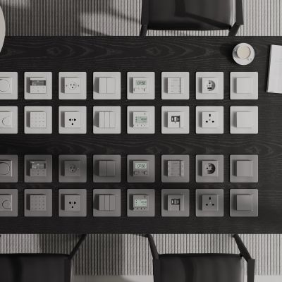 现代开关 开关插座组合 智能开关面板