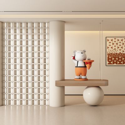 现代玄关过道 隔断