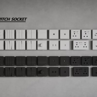 现代开关 开关插座组合 智能开关面板