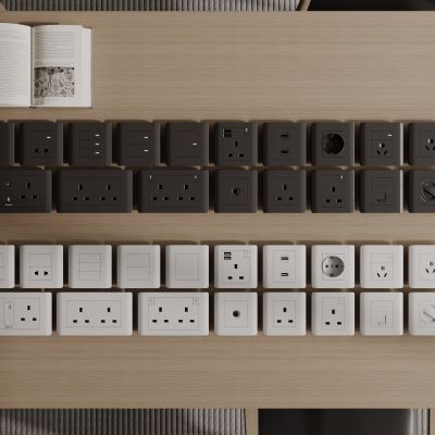 现代开关 开关插座组合 智能开关面板